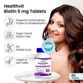 Healthvit Biotino5000 - Easy-to-swallow biotin supplement